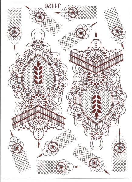 المناطق الحساسة رسومات حنة علي الجسم للعروسة